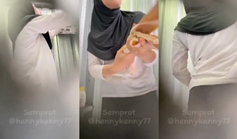 Ngintip Cewek Hijab Mandi
