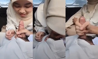 Mesum Sama Pacar Hijab Waktu Nganterin Kerja